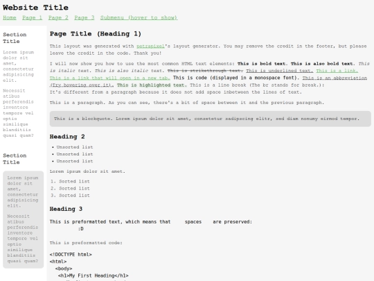 index screenshot