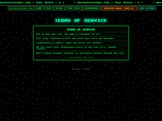 BIGSTEINCLICKER/terms screenshot