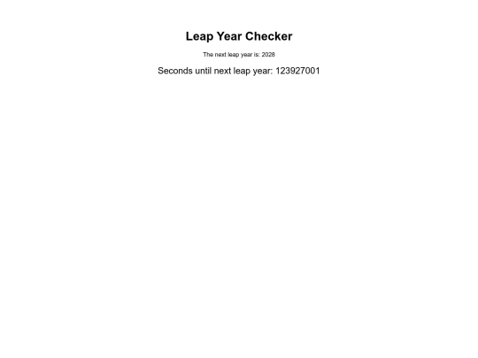 LeapYear screenshot