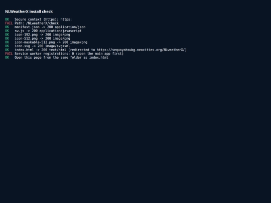 NLweatherX/check screenshot