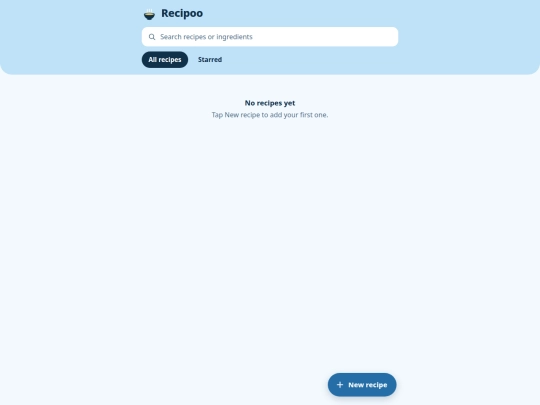 Recipoo screenshot