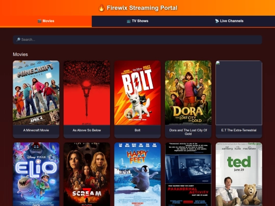 firewix_streaming_portal/firewix_fixed screenshot