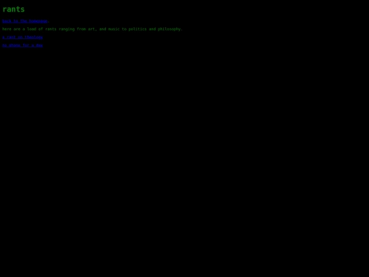 rants screenshot
