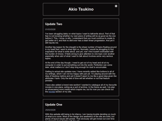 updates screenshot