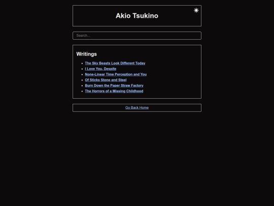 writings screenshot