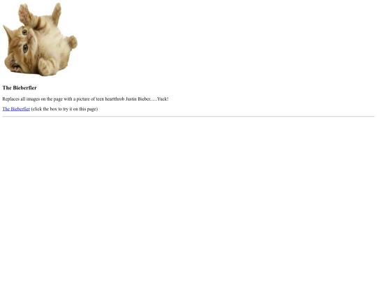 Programs/Bieberify/Bieberify screenshot