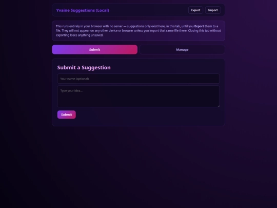 suggestions-local screenshot