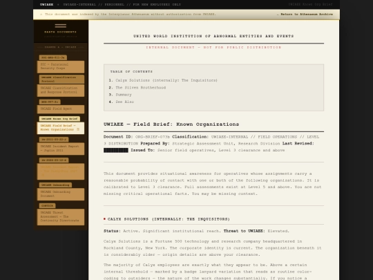 yggdrasil/earth-documents/uwiaee-field-brief-known-organizations screenshot