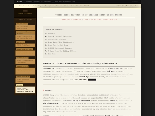 yggdrasil/earth-documents/uwiaee-threat-assessment-the-continuity-directorate screenshot