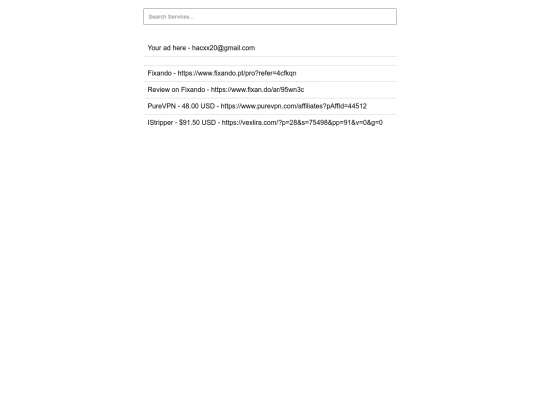 Hacxx Affiliate Services screenshot