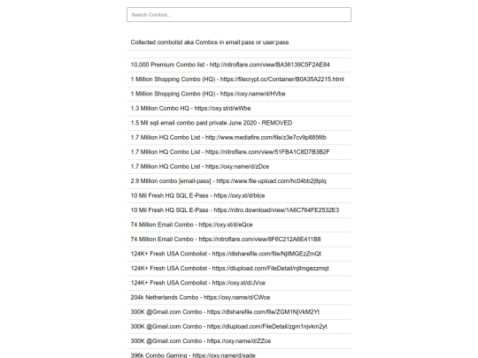 Hacxx Combo Search Engine 5 screenshot
