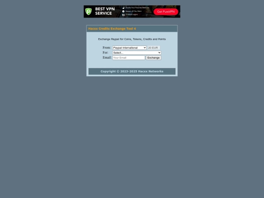 Hacxx Credits Exchange Tool 4 screenshot