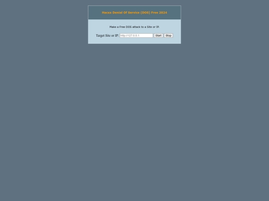 Hacxx Denial Of Service (DOS) Free 2024 screenshot