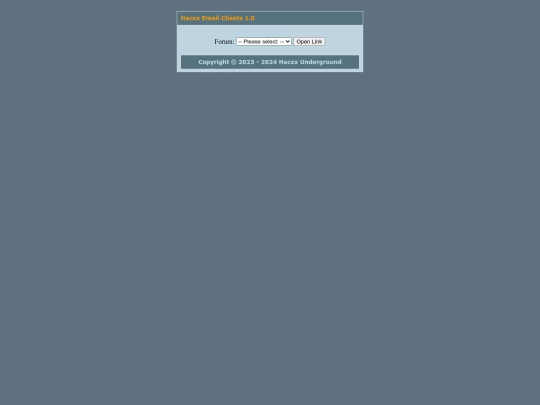 Hacxx Email Clients 1.0 screenshot