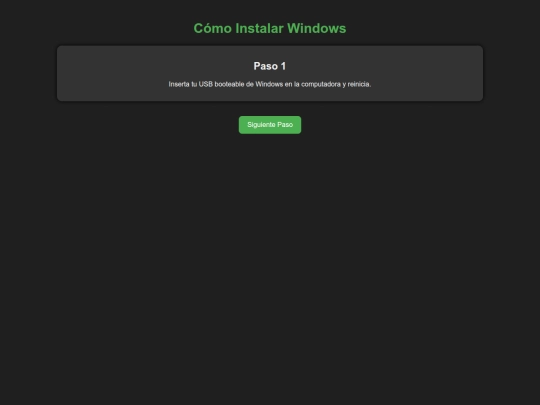 como instalar un windows screenshot