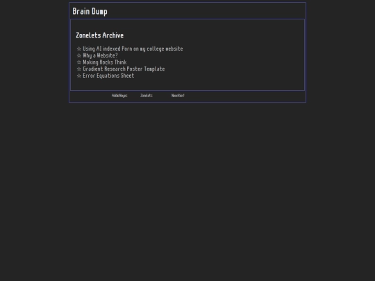 blog/archive screenshot