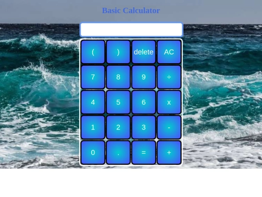 basicCalculator screenshot