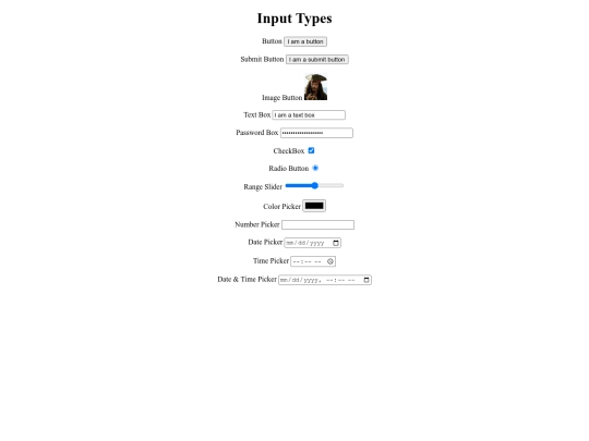 inputtypes screenshot