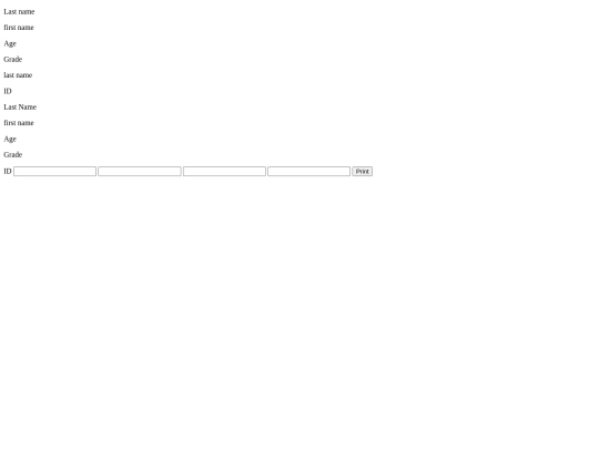 studentinfo screenshot