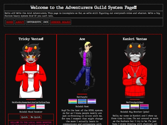 HTMLsystem screenshot