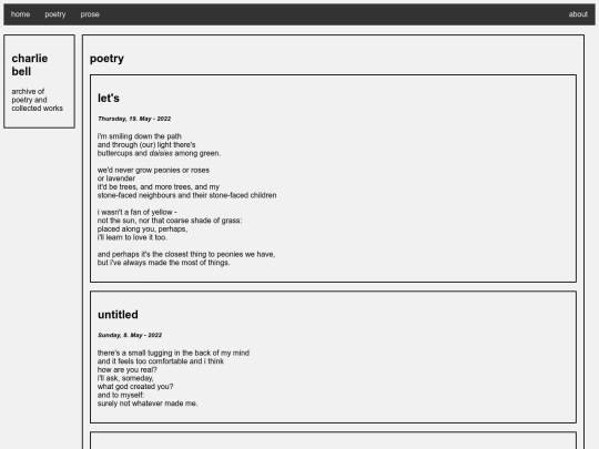 poetry screenshot