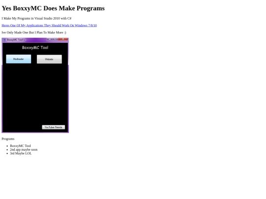 programs screenshot