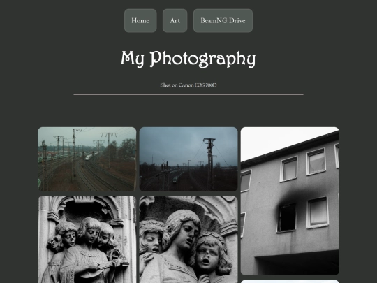 photographypage screenshot