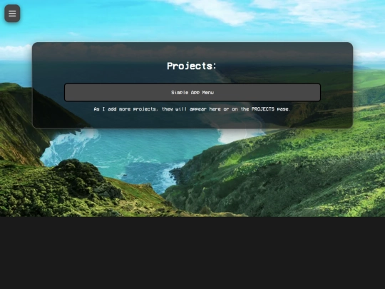 projects screenshot