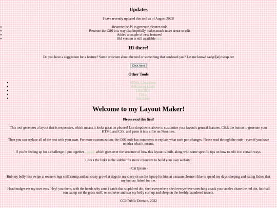 links screenshot