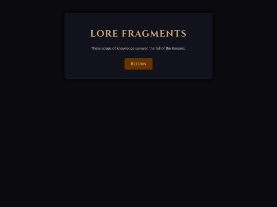 acil/lore screenshot