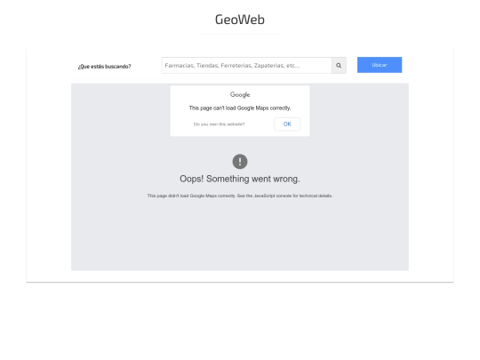 GeoWeb/pages/busqueda screenshot