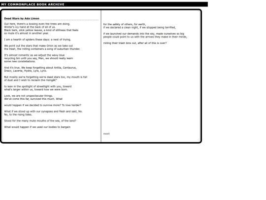commonplace/commonplace screenshot
