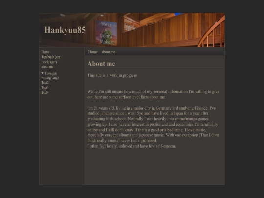 aboutme screenshot