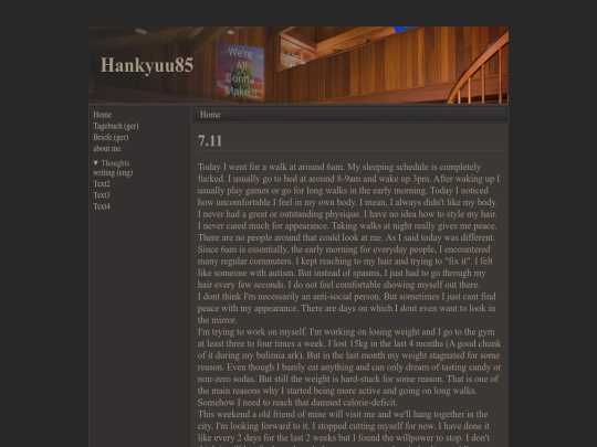 writing screenshot
