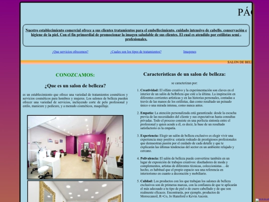 pág web lisbeth/pag  screenshot
