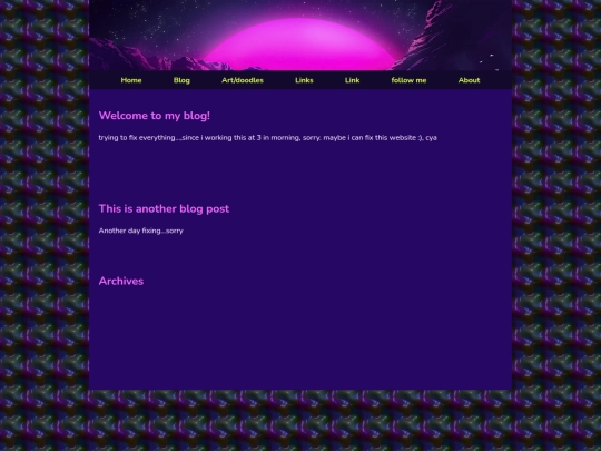 blog screenshot