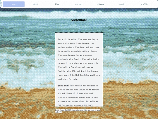 index screenshot
