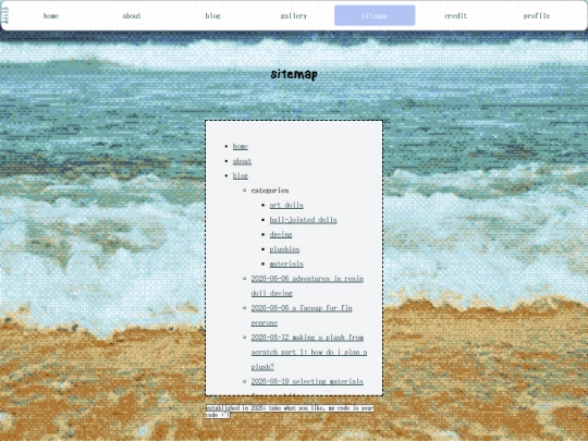 sitemap screenshot