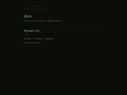 music-celtic-sets screenshot