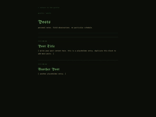 posts screenshot