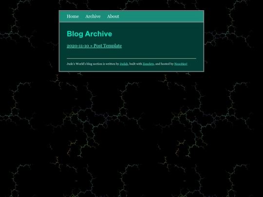 blog/archive screenshot