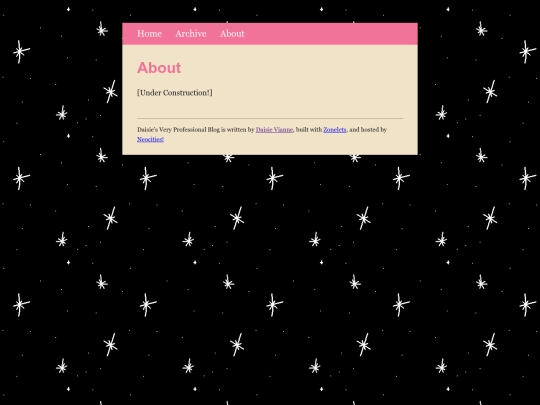 blog/about screenshot