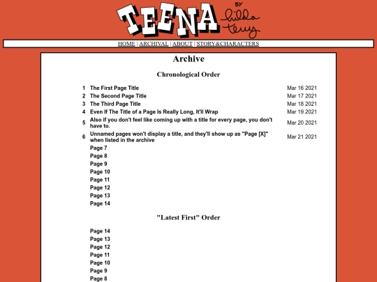 archive screenshot