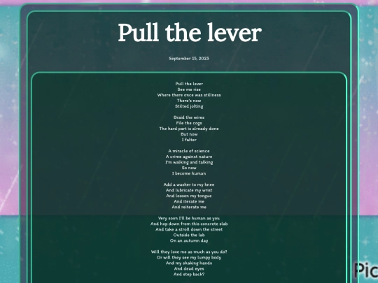 creative/poems/poem/pullthelever screenshot