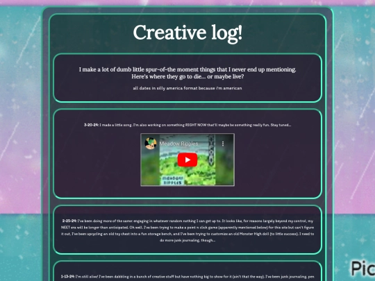 creativelog screenshot