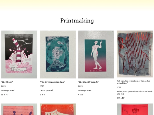Printmaking screenshot