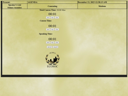 ECOSOC screenshot