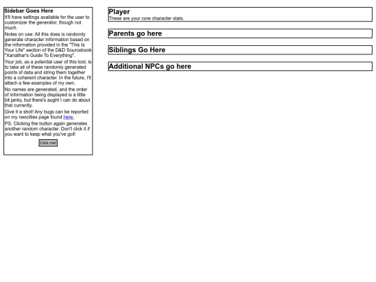 folio/Character Gen screenshot