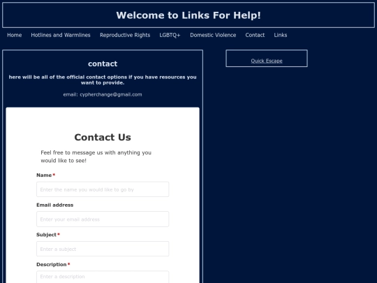 contact screenshot