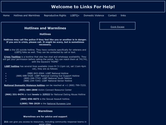 hotlines screenshot